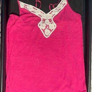 pink lace cami